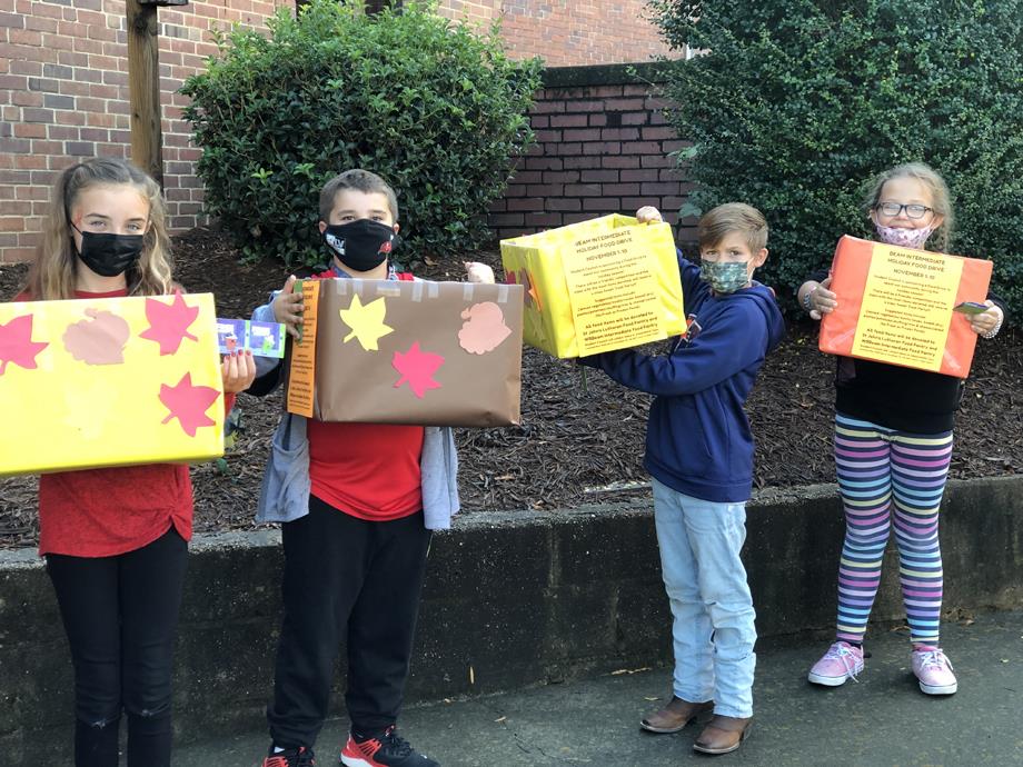 The W.B. Beam Intermediate student council sponsored a holiday food drive and collected items for the St. John Lutheran Church community food pantry. 